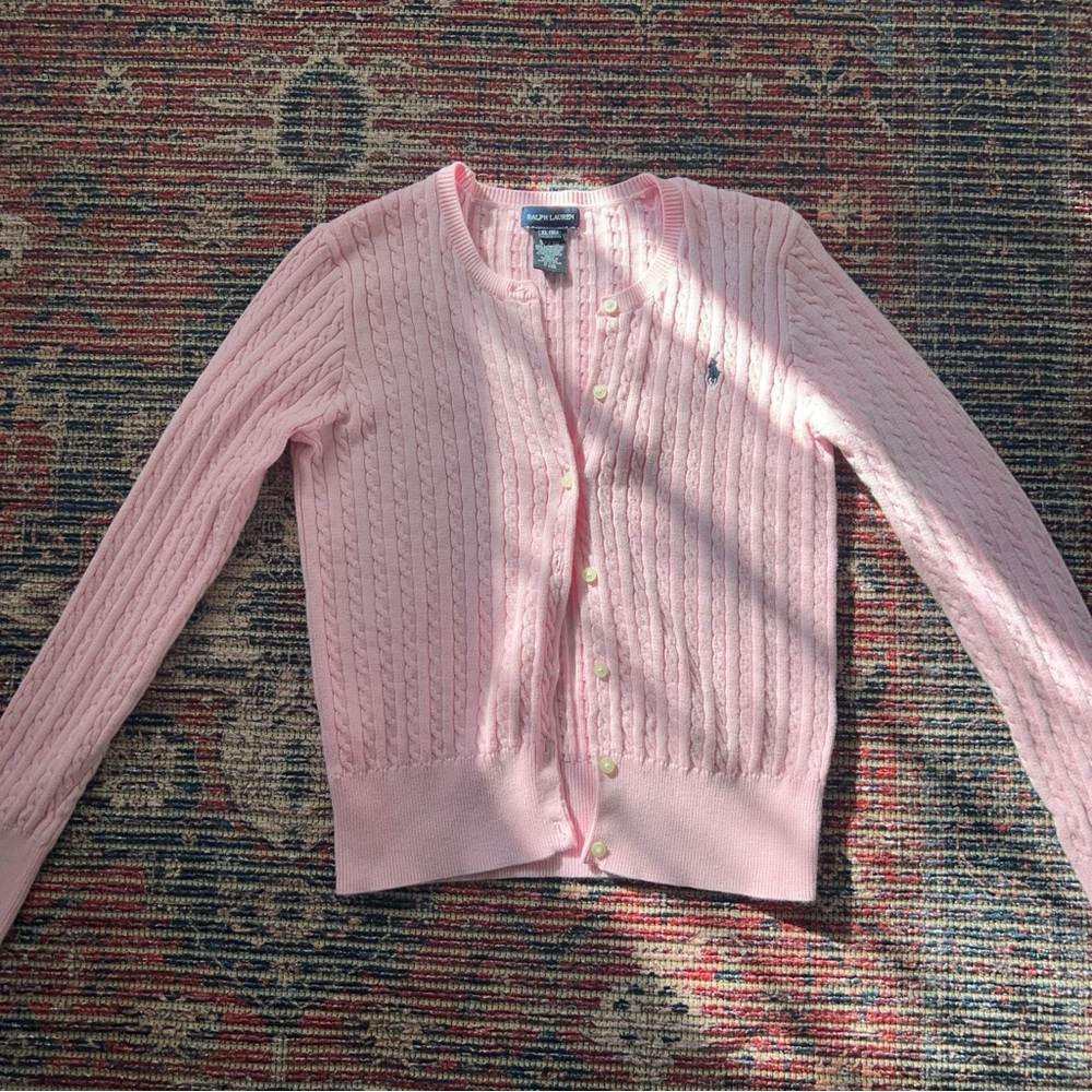 SOLD | Ralph Lauren cable knit cardigan